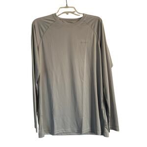 NWOT Jimilaka Gray Long Sleeve Dri Fit T Shirt Moisture Wicking Size Large